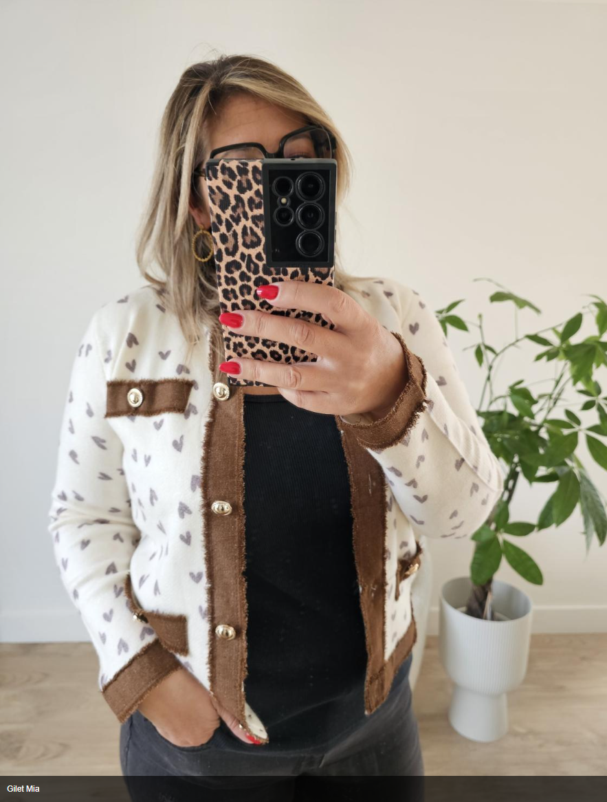 Gilet Mia (chocolat) – Image 3