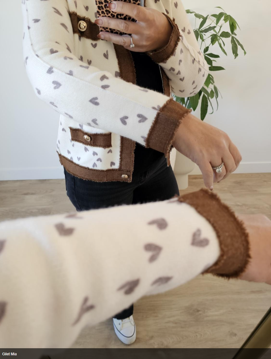 Gilet Mia (chocolat) – Image 2